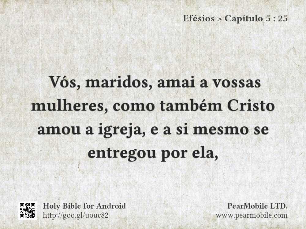 Efésios, Capítulo 5:25